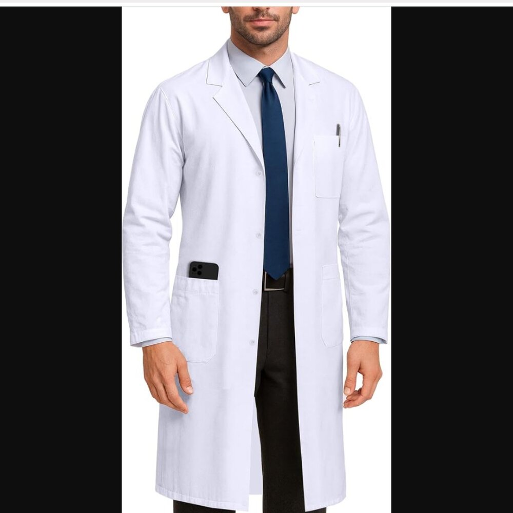 NY THREADS WHITE LAB COAT
